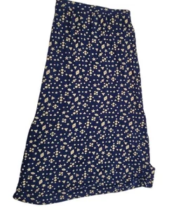 Cat&Jack Girls Maxi Skirt With Side Slits Blue And Cream Geometric Sz Med (7/8) - Picture 1 of 9