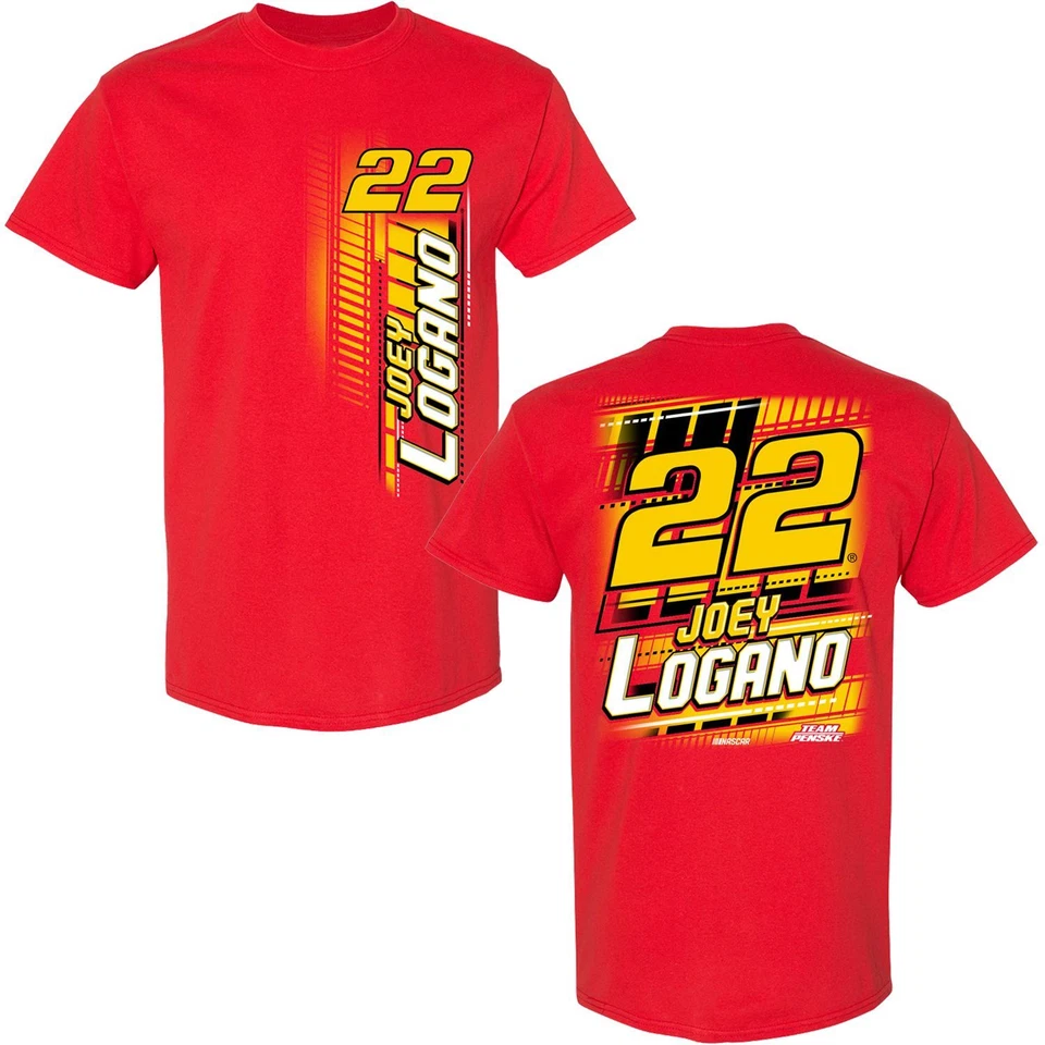 Camiseta Joey Logano 2023 Bandera a Cuadros Deportes #22 Nombre y Número ENVÍO GRATUITO Foto 1 de 1