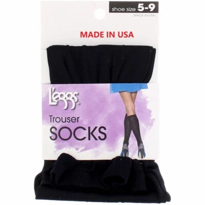 10 Pairs L'eggs® Women's Trouser Socks size 5-9 "MADE IN USA" - Image 1 of 4