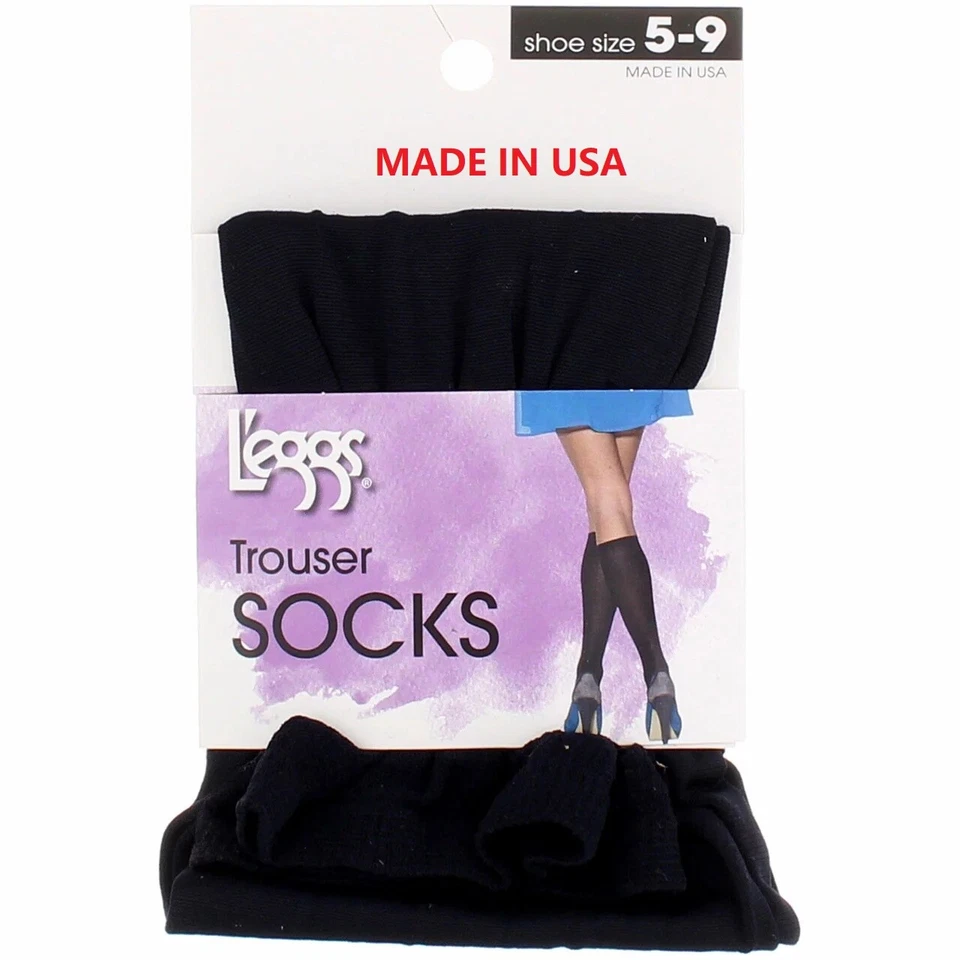 10 Pairs L'eggs® Women's Trouser Socks size 5-9 "MADE IN USA" - Image 1 of 4