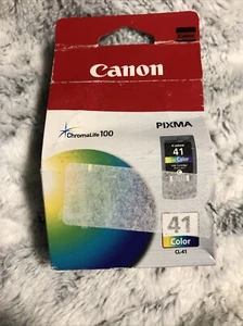 Canon CL-41 ChromaLife100 Pixma Genuine Original OEM Color Ink Cartridge - NEW - Picture 1 of 5
