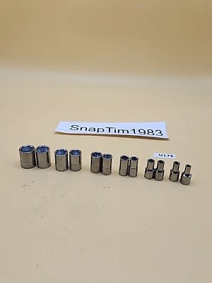 William 6 Point Drive Shallow Socket  Set 12ea 14-4mm - Image 1 of 4