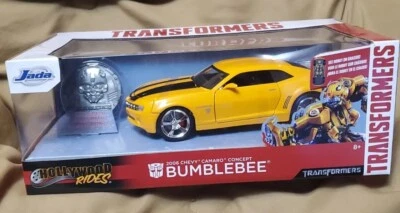 2006 Chevrolet Camaro Concept Transformers Bumblebee 1/24 Jada Toys With Coin - Image 1 of 4