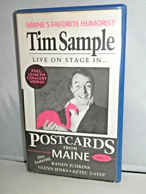 Tim Sample Postcards From Maine SIGNED VHS Tape - Music & Humor Maine Live 1990 - Image 1 of 4