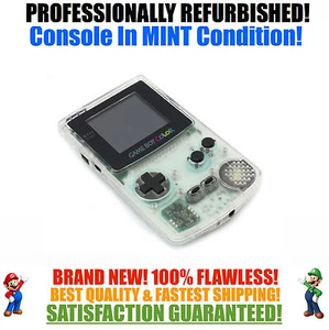 *NEW GLASS SCREEN* Nintendo Game Boy Color GBC Custom Clear System NEW - Picture 1 of 1