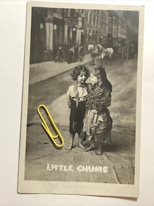 Early BAMFORTH Life Models ‘Little Chums’ RPPC Children, Unposted - Picture 1 of 3