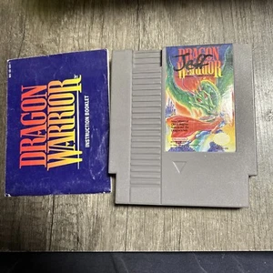 Dragon Warrior (Nintendo NES, 1989) in ottime condizioni testato con manuale funzionante! - Foto 1 di 2