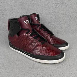 Y-3 Honja High Herren 8,5 Schuhe Bordeaux Rot Schwarz Schlangenleder Adidas Y3 2011 Yohji! - Bild 1 von 12