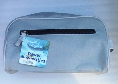 KINGSLEY, Gris Microfibra Viaje ARTÍCULO DE TOCADOR Bolso de Cantita Cremallera Superior DOPP TC-10 Unisex Foto 1 de 4