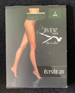 DIVINE PARIS very thin basic tights ideal for summer or for your evenings size 2 - Picture 1 of 2