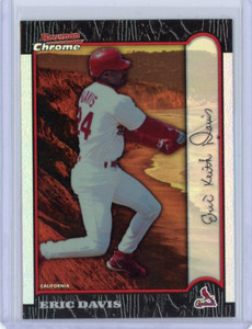 1999 Bowman Chrome Rookie International Refractor #271 Eric Davis 49 of 100