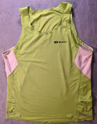 Singlet Sugoi RSR 55609U verde XL corredor fitness deporte atlético Foto 1 de 4