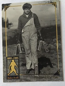BABE RUTH, 1995 MEGACARDS COOPERSTOWN COLLECTION #17, HE DID IT HIS WAY - Picture 1 of 3