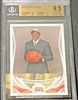 Andre Iguodala 2004 Topps Rookie #229 BGS 9.5 Gem Mint Philadelphia 76ers RC - Image 1 of 3