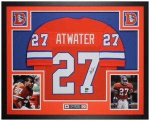 Steve Atwater Autographed and Framed Orange Denver Jersey Auto Beckett COA - Picture 1 of 5