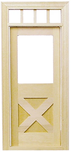 Dollhouse Miniature Crossbuck Door - Houseworks #6012 - 1:12 Scale - Image 1 of 1