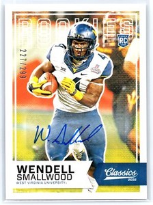 Wendell Smallwood  2016  Panini Classics 227/299   Auto Significant Signatures