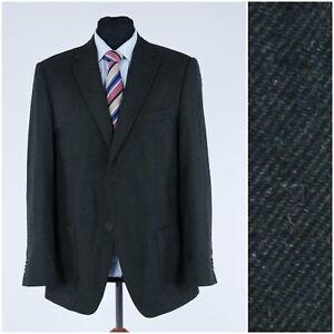 Mens Dark Green Tweed Blazer 42R UK Size ALDO COLITTI Wool Sport Coat Jacket