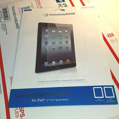 Marware Anti Scratch Screen Protector Kit- 2 Pack - iPad 2, iPad 3 3rd generatio - Image 1 of 4