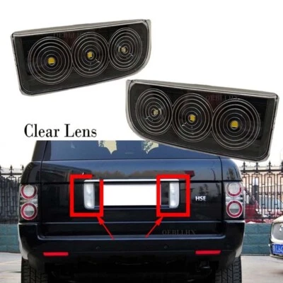For Land Rover Range Rover L322 2003-2012 Tail LED License Plate Lights Lamp 2x - Image 1 of 4