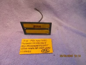 1980-1984 PONTIAC PHOENIX GM FACTORY OEM RIGHT SIDE FRONT MARKER LENS FREE SHIPP - Picture 1 of 12