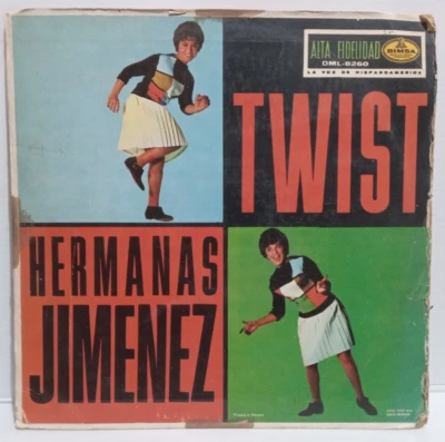 HERMANAS JIMENEZ TWIST GIRL GROUP MEXICO LP 1962 CHUBBY CHECKER BOBBY DARIN - Image 1 of 4