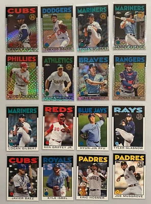 2021 Topps Chrome Update Series 1986 LOT Baseball - Image 1 of 4
