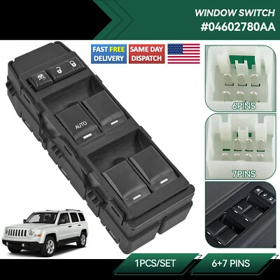 Master Window Switch Control for 2006-2013Dodge Chrysler 200 300 Jeep 4602780AA - Изображение 1 из 4