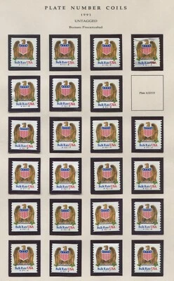 Scott 2604 - (10c) Eagle & Shield- Used PS1 - 41 of 42 Numbers - Off Paper - Image 1 of 2