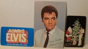 Lote de tarjetas fotográficas de Navidad de Elvis Presley - ¡2 piezas más 1 tarjeta de bonificación! - Imagen 1 de 2