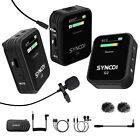 SYNCO G2(A2) 2.4GHz-Wireless-Lavalier-Microphone TFT Screen with 1 Receiver，2...