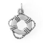 Ship Boat Pool Life Ring Preserver Lifebuoy 925 Solid Sterling Silver Charm