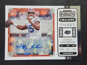 Anthony Richardson 2023 Panini Contenders Rookie College Ticket Autograph 22/25 - Picture 1 of 10