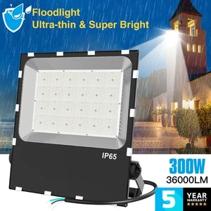 Outdoor LED Flood Light 300W Commercial IP65 Waterproof Floodlight 36000LM 5000K - Picture 1 of 9