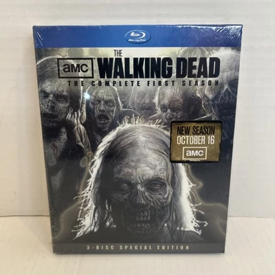 The Walking Dead: The Complete First Season Blu-ray 2011 3-Disc Set Special Ed Foto 1 de 2