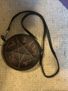 Supernatural Black Crossbody Bag/Purse Devils Trap TV Series Horror  - Picture 1 of 8