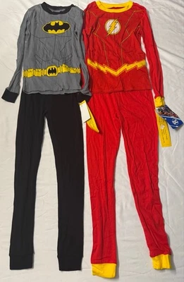 Наборы пижам для мальчиков Justice League размер 10 серые красные - Изображение 1 из 4