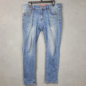 Jeans Ring of Fire para Hombres 32x30 Azul Ajustado Cónico Elastizado Denim Ligero Informal - Imagen 1 de 7