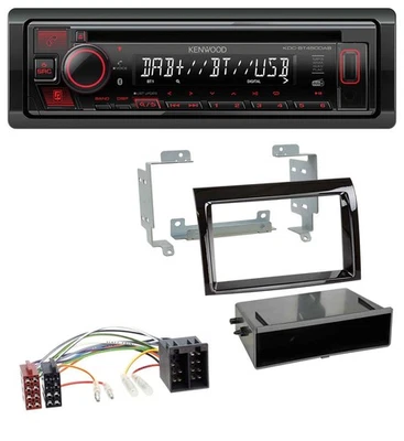 Kenwood MP3 CD USB Bluetooth DAB Autoradio für Fiat Ducato (06-10) - piano - Bild 1 von 4