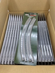 Kato 20-132 N Scale R348-45° 348mm Radius 45º Curve Track 4 rails × 20 pcs set - Picture 1 of 6