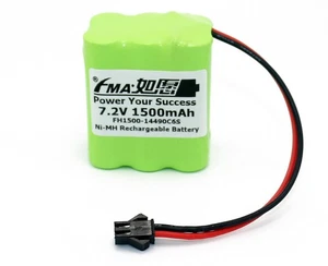 RC Car Model Robot Toys Rechargeable Battery Ni-MH 7.2V 1500mAh w/SM2P AA_6SX - Bild 1 von 11