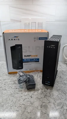 ARRIS SURFboard SBG6950AC2 Dual Band 1001228 Cable Modem & Wi-Fi Router-W/Adap. - Image 1 of 4