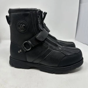 Beverly Hills Polo Club Boots Mens Sz 9 M Black Moto Botas Mission - Picture 1 of 7