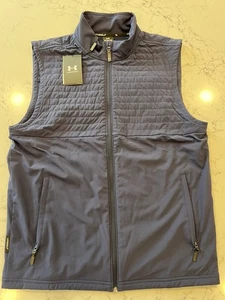NWT $90 Under Armour Navy Golf Vest Mens Medium Drive Pro Storm Lite Insulated  - Picture 1 of 6