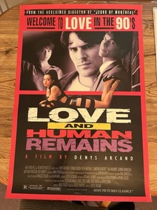 LOVE AND HUMAN REMAINS Original Movie Poster 27”x40” MIA KIRSHNER THOMAS GIBSON - Picture 1 of 1
