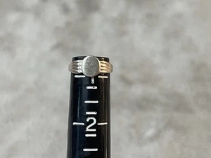 Vintage Baby/Child Sterling Silver 835 Signet Ring Size ( .5 ) - Picture 1 of 9