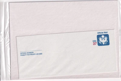 Scott #UO91 Official Mail Eagle Type 1 Entire Envelope - Sealed - Image 1 of 2