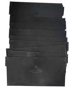 Akro-Mils 40130 40-130 schwarz Kunststoff Behälter Teiler 6" x 2,9" Menge 12 USA OEM - Bild 1 von 3
