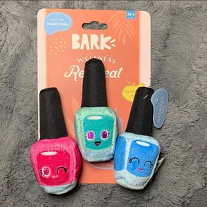 Nuevo Raro Caja de Cortezos "Posse de Uñas Pawlish" 3 Piezas Perro Juguete Esmalte de Uñas Rosa Azul Verde - Imagen 1 de 5