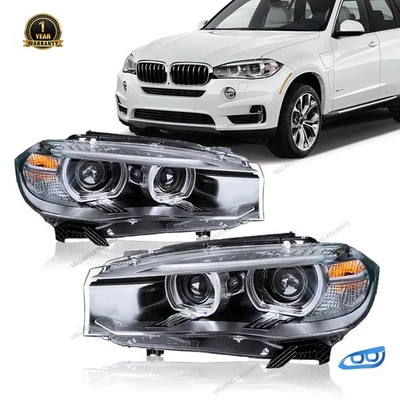 For 2014-2018 BMW X5 F15 X6 F16 F85 Xenon W/Adaptive Headlight Driver Passenger Foto 1 de 4